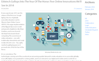 Online Innovations 2014 Edutech